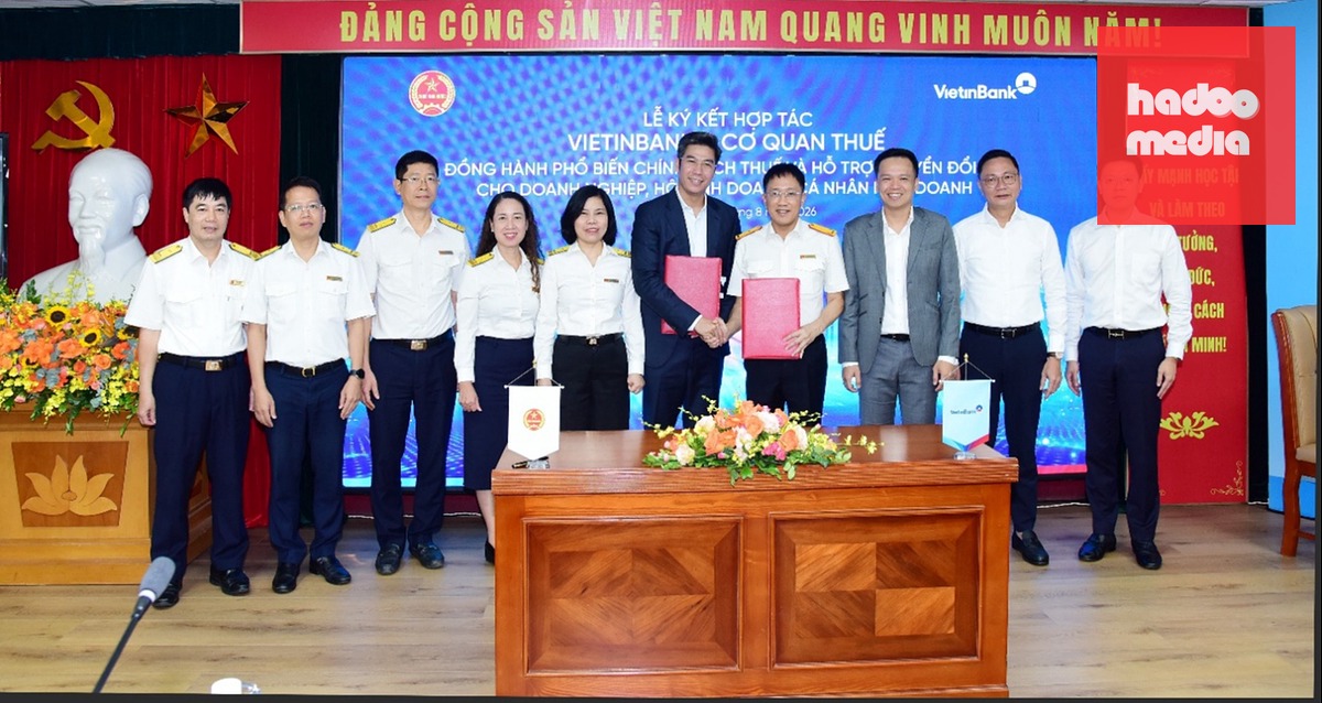 Lễ ký kết Thỏa thuận hợp tác giữa VietinBank và Cục Thuế - Ảnh: VTB
