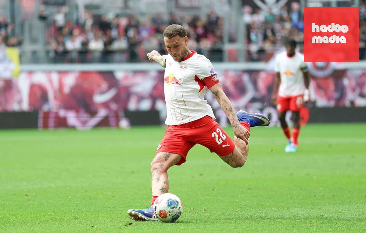 David Raum của RB Leipzig được liên kết với MU. Ảnh: Getty Images.