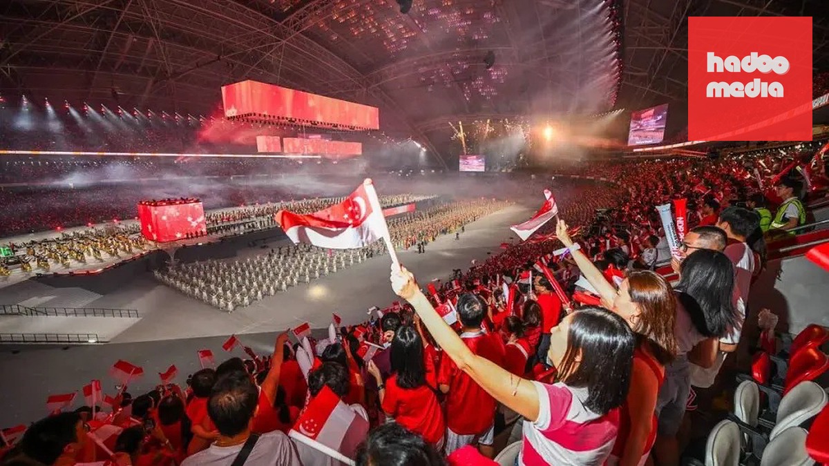 SVĐ Quốc gia vừa tổ chức lễ quốc khánh Singapore. Ảnh: THE STRAITS TIMES.