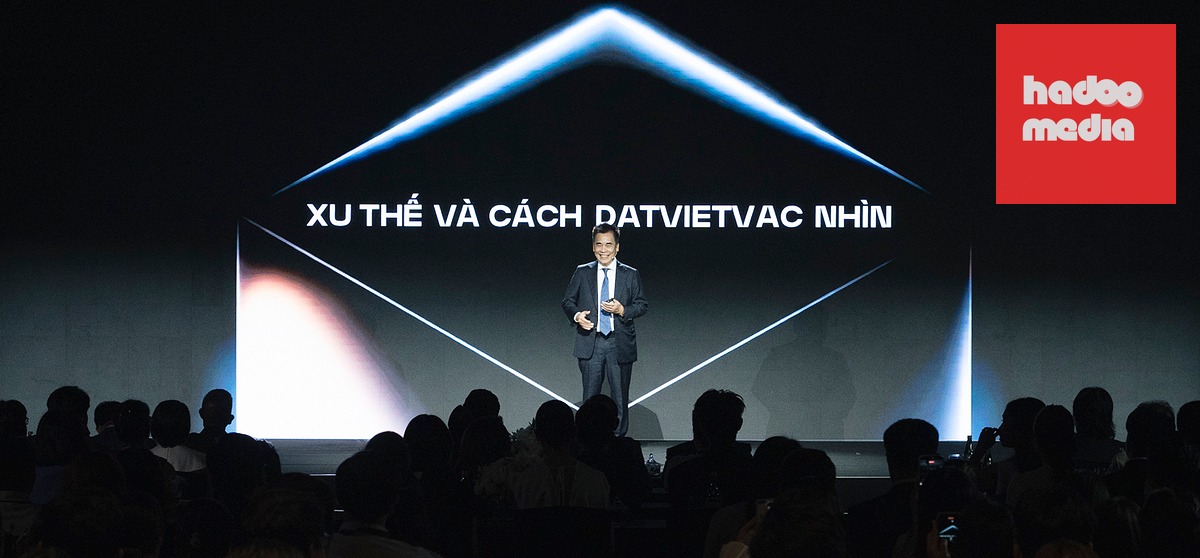 Ông Đinh Bá Thành chia sẻ tại khai mạc roadshow DatVietVAC chiều 11-8 - Ảnh: BTC