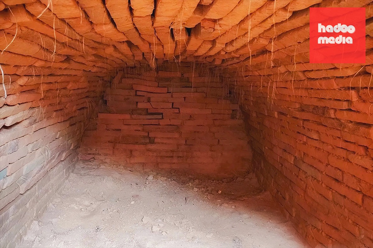 Mộ gạch cổ ở xã Kim Liên. Ảnh: Hùng Lê