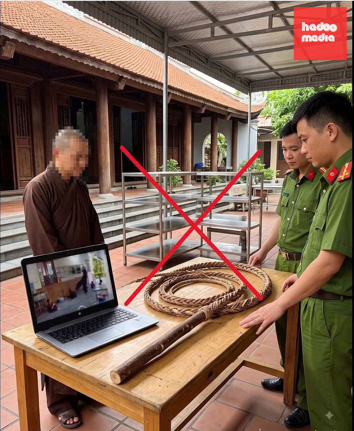 Hình ảnh được tạo bằng AI sai sự thật - Ảnh: Công an tỉnh Phú Thọ