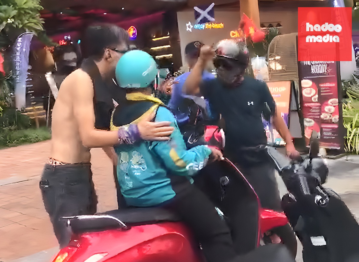 Sau khi đoạn clip ghi lại sự việc được chia sẻ lên mạng, nhiều người bày tỏ sự bất bình với hành vi của ông Tr. - Ảnh cắt từ clip