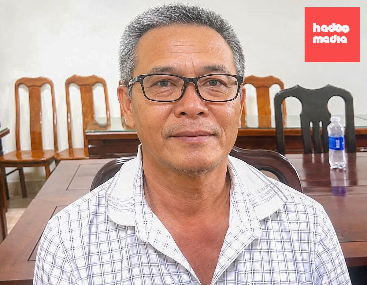 Trần Hoàng Vũ tại cơ quan công an - Ảnh: CACC