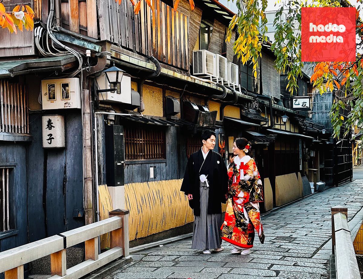 Kjótská čtvrť Gion je velmi fotogenická.