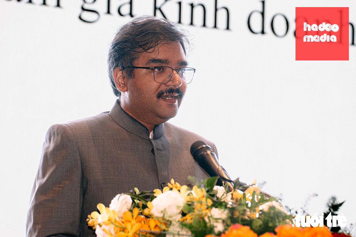 TS Vipra Pandey, Tổng lãnh sự Ấn Độ tại TP.HCM, phát biểu - Ảnh: THANH HIỆP