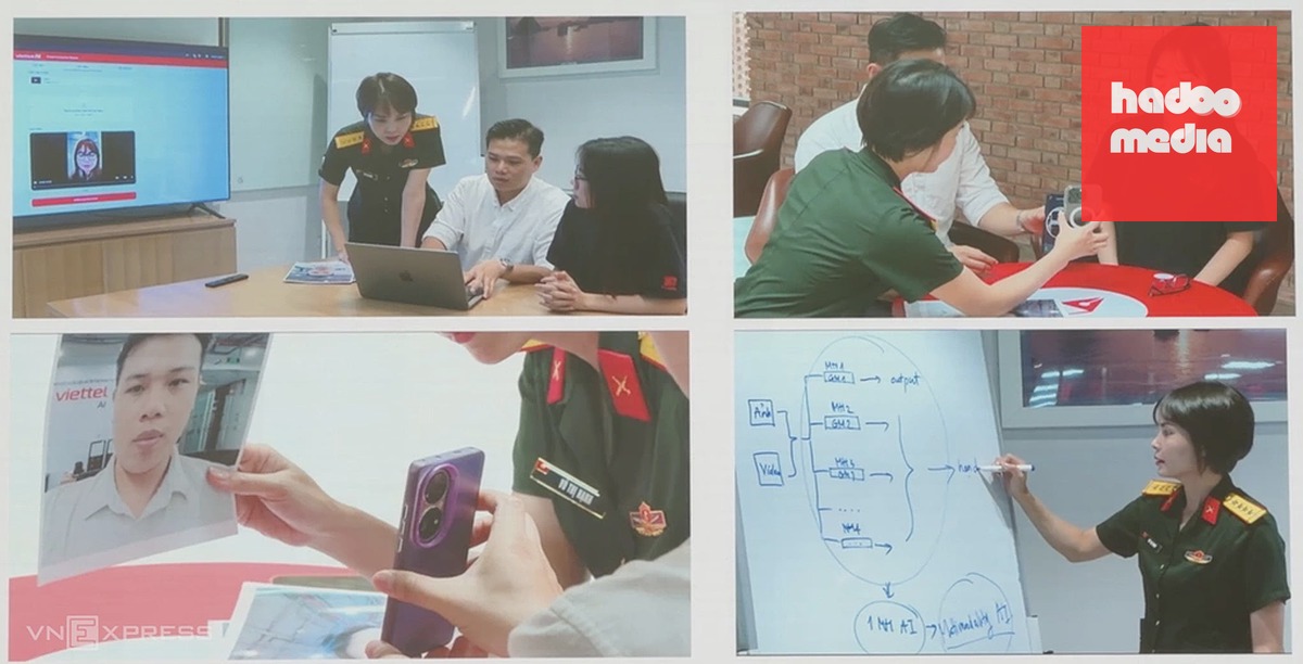 Nhóm nghiên cứu của Viettel trải qua nhiều thử nghiệm trước khi hoàn thành mô hình. Ảnh: Hồng Chiêu