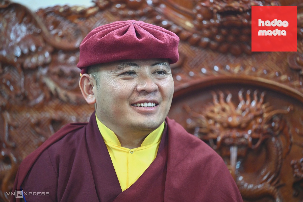 Nhiếp chính vương Thuksey Rinpoche đời thứ 2, Pháp tử chân truyền và một trong những bậc kế thừa tâm linh quan trọng nhất của Đức Pháp Vương Gyalwang Drukpa. Ảnh: Giang Huy