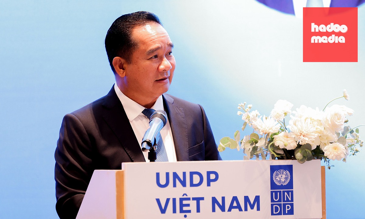 Chủ tịch UBND TP HCM Nguyễn Văn Được phát biểu tại Demo Day 2026 sáng 20/8. Ảnh: PIP