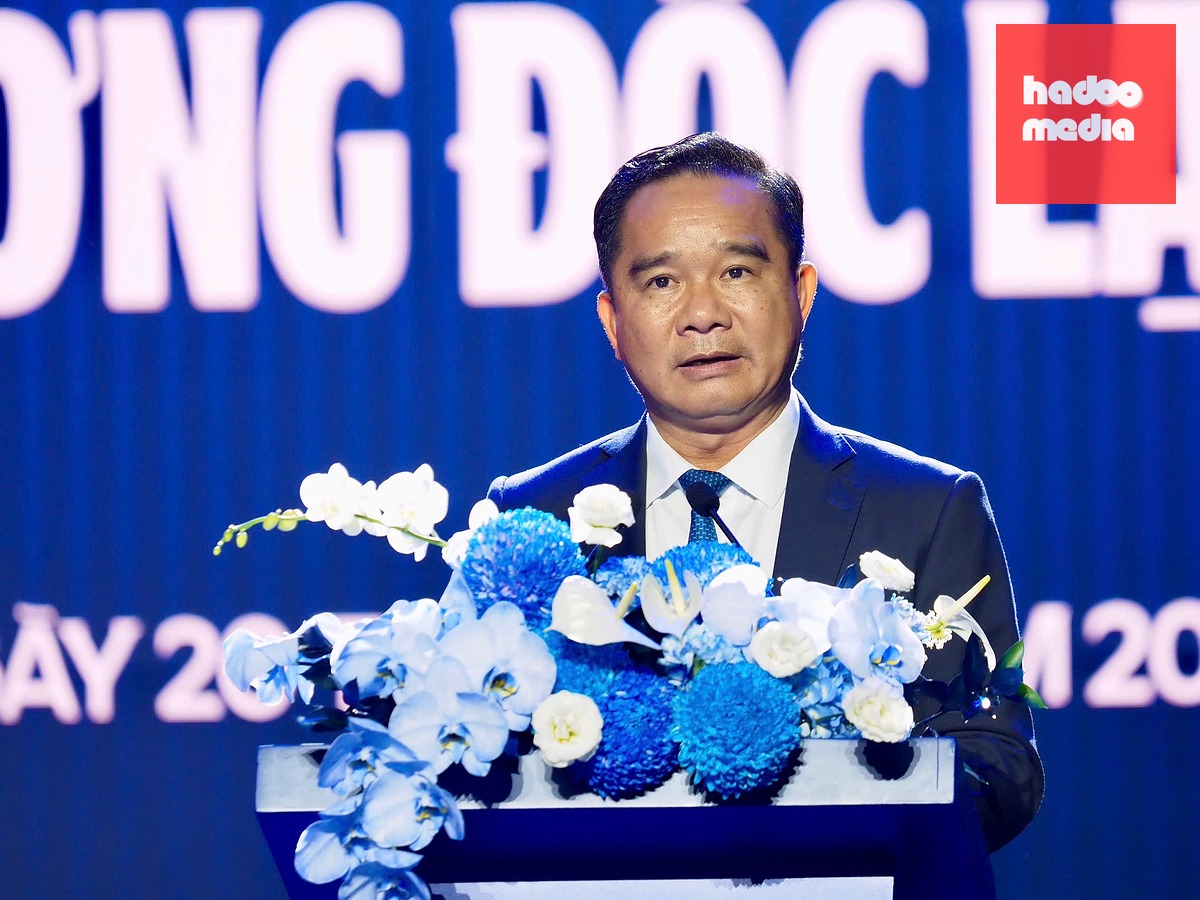Chủ tịch UBND TP.HCM Nguyễn Văn Được khẳng định thành phố luôn trân trọng, đồng hành và xem sự phát triển của doanh nghiệp chính là một phần quan trọng trong sự phát triển và lớn mạnh của chính mình - Ảnh: H.H