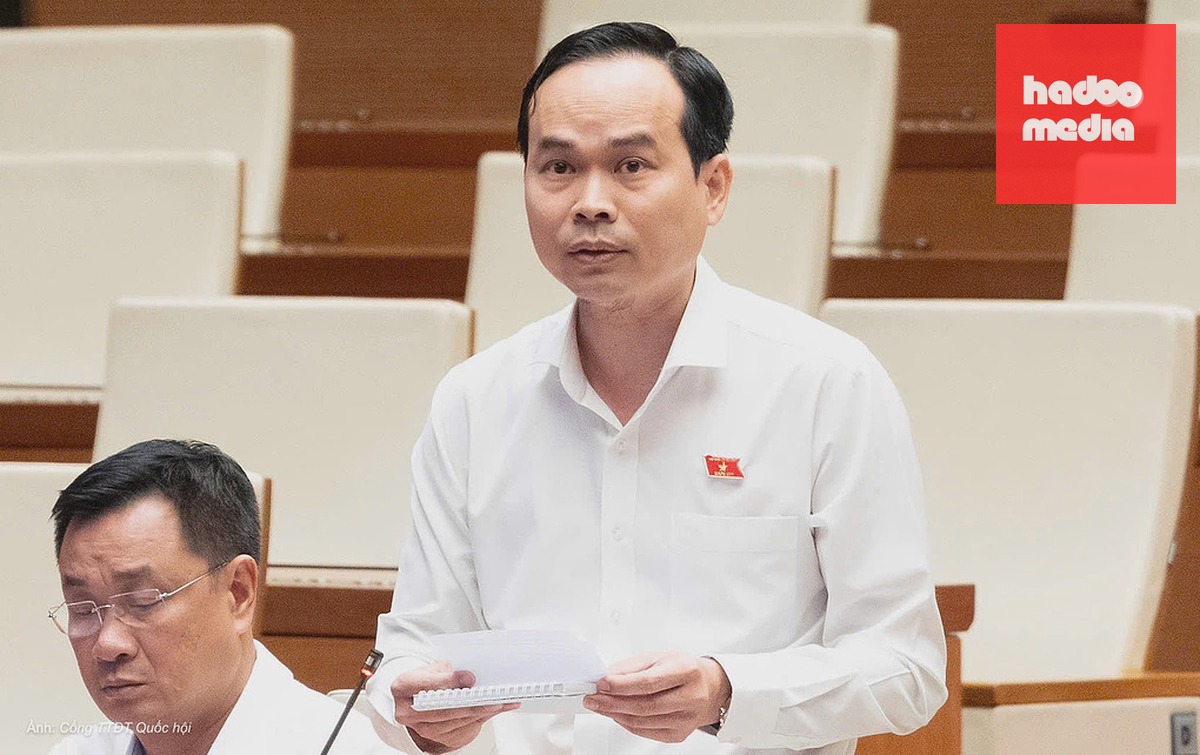 Đại biểu Nguyễn Duy Minh phát biểu sáng 21/8. Ảnh: Cổng TTĐT Quốc hội
