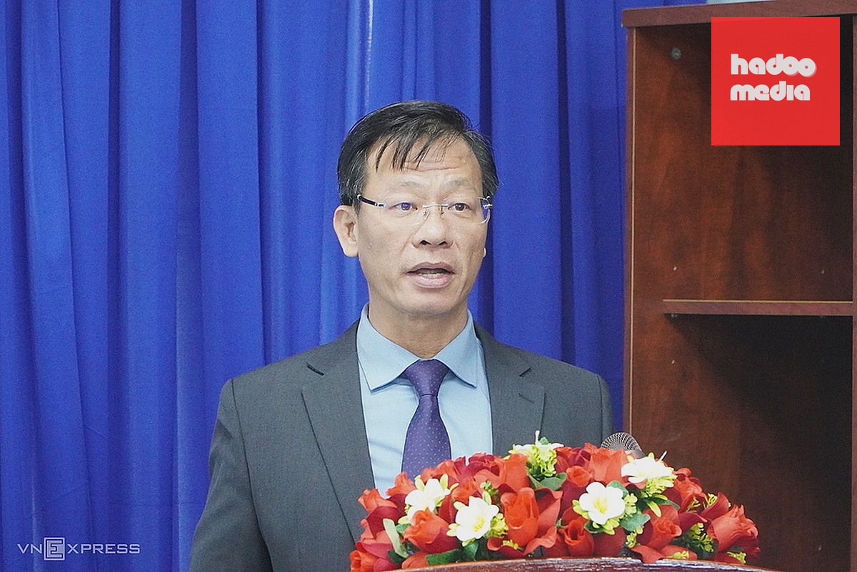 Ông Đậu An Phúc, Giám đốc UICI, phát biểu tại buổi ký kết, chiều 21/8. Ảnh: Giang Anh