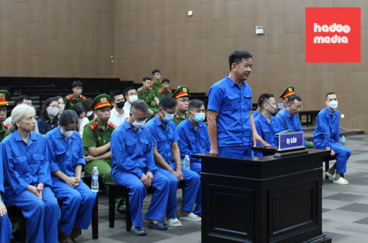 Bị cáo Nghiêm Quốc Hưng, Chủ tịch HĐQT kiêm Tổng Giám đốc Công ty Hoàng Long. Ảnh: Danh Lam