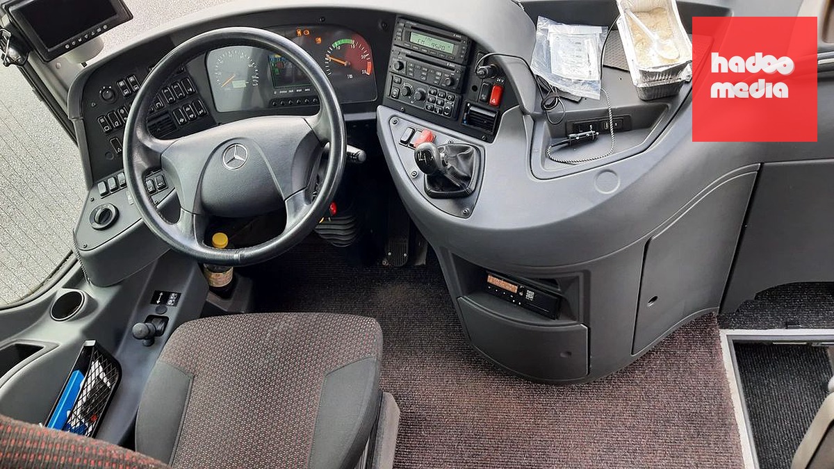 Interiér kontrolovaného autobusu z Rakouska