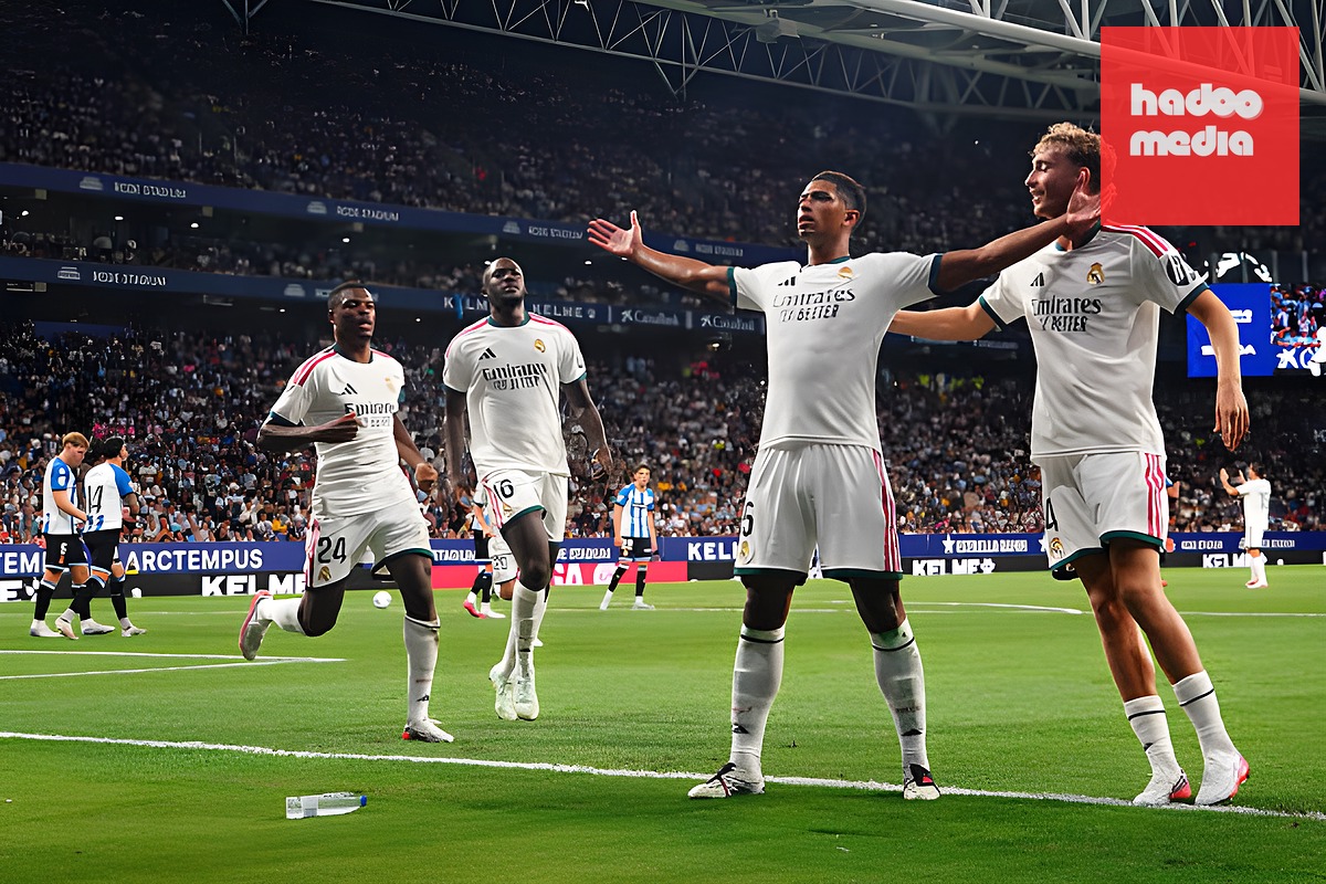 Bellingham sớm giúp Real có bàn mở tỷ số. Ảnh: Getty Images.
