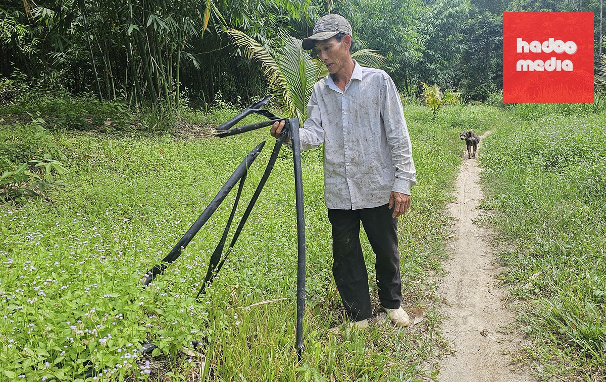 Tài sản của bà D. bị đào phá - Ảnh: XUÂN HOÁT