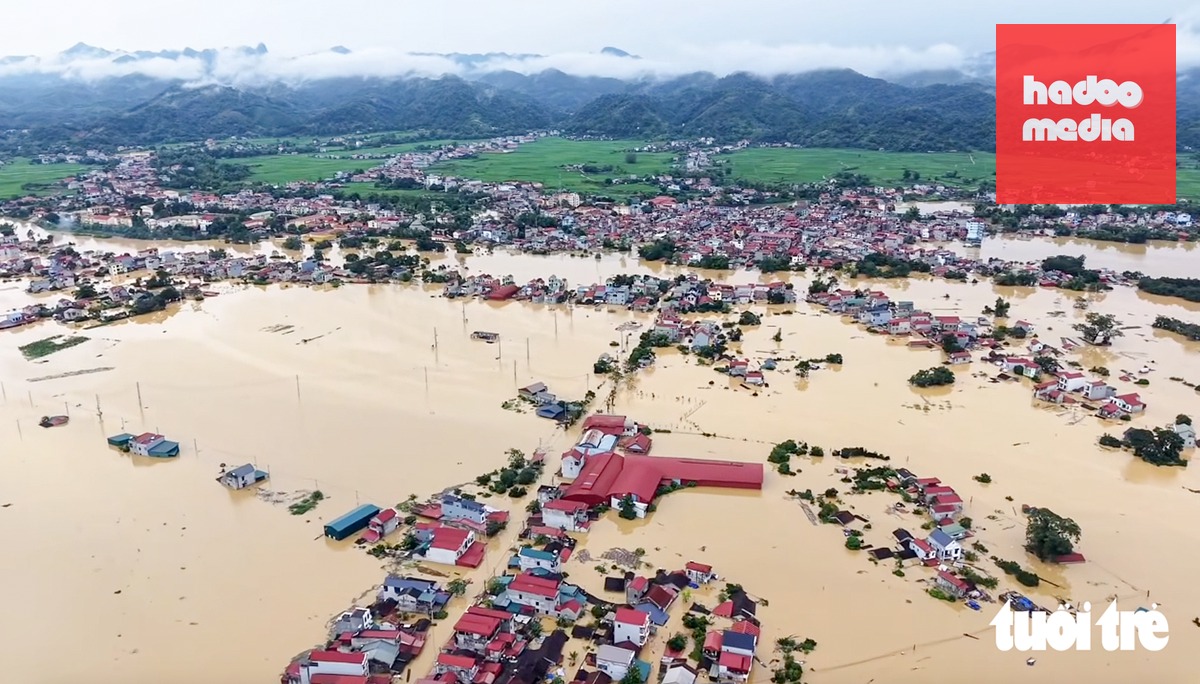 Thống kê nhanh của tỉnh Lạng Sơn, có hơn 2.800 nhà bị ngập nước, gây hư hỏng nhà cửa, tài sản - Ảnh: HIẾU LÊ