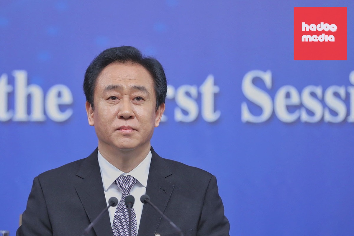 Ông Hứa Gia Ấn tại một sự kiện ở Bắc Kinh ngày 10/3/2018. Ảnh: AFP