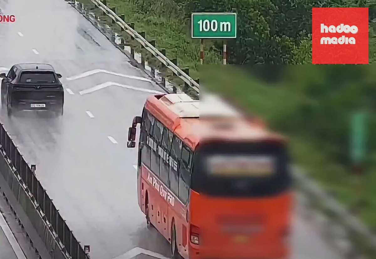 Các xe không giữ khoảng cách trên cao tốc Pháp Vân - Nghi Sơn. Ảnh: Cục CSGT