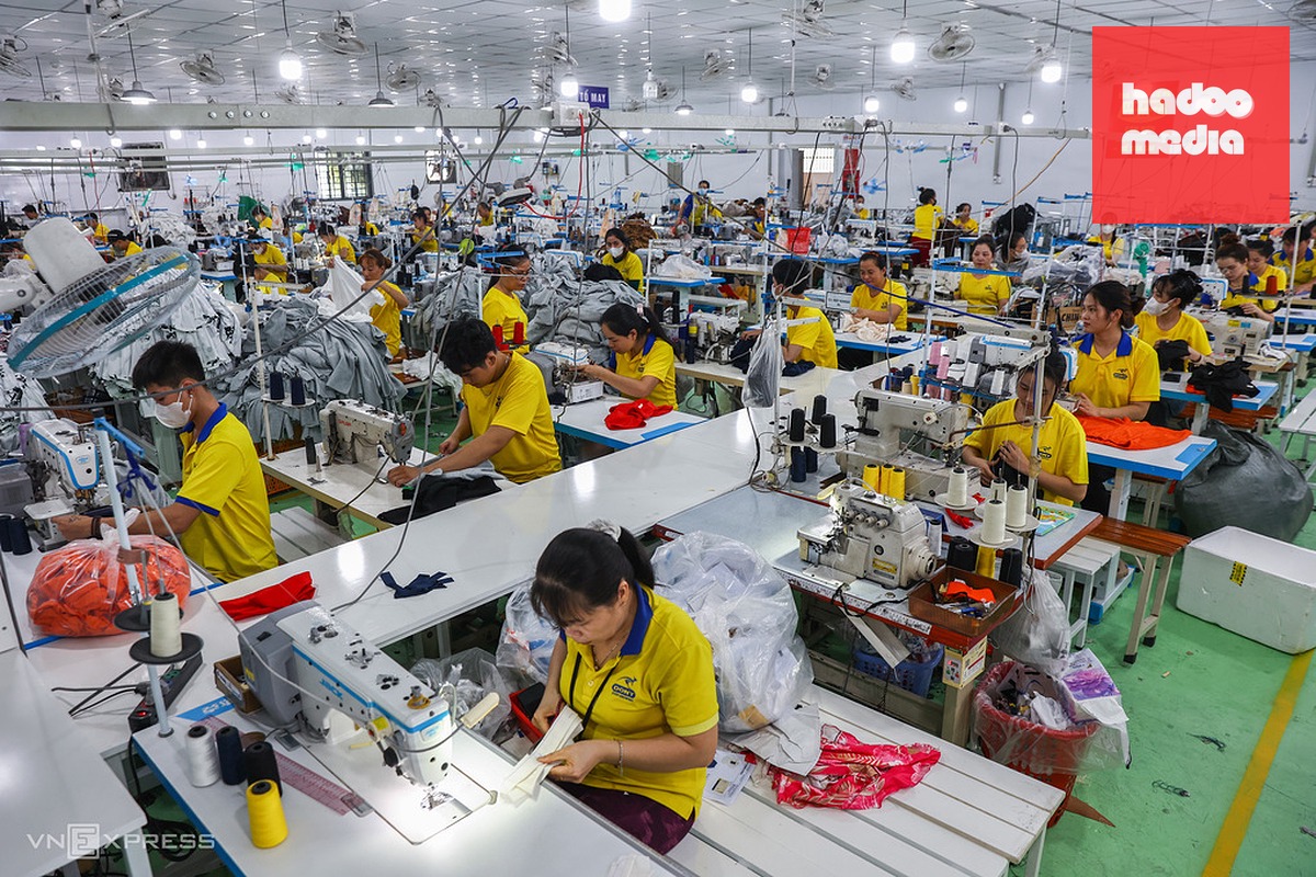 Công nhân làm việc tại công ty may mặc Dony (xã Vĩnh Lộc A, TP HCM), tháng 8/2025. Ảnh: Quỳnh Trần
