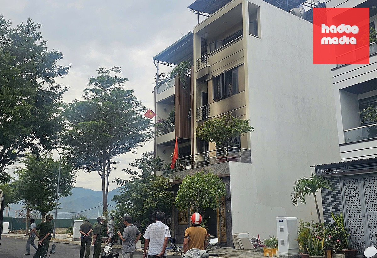 Căn nhà xảy ra cháy. Ảnh: Bùi Toàn