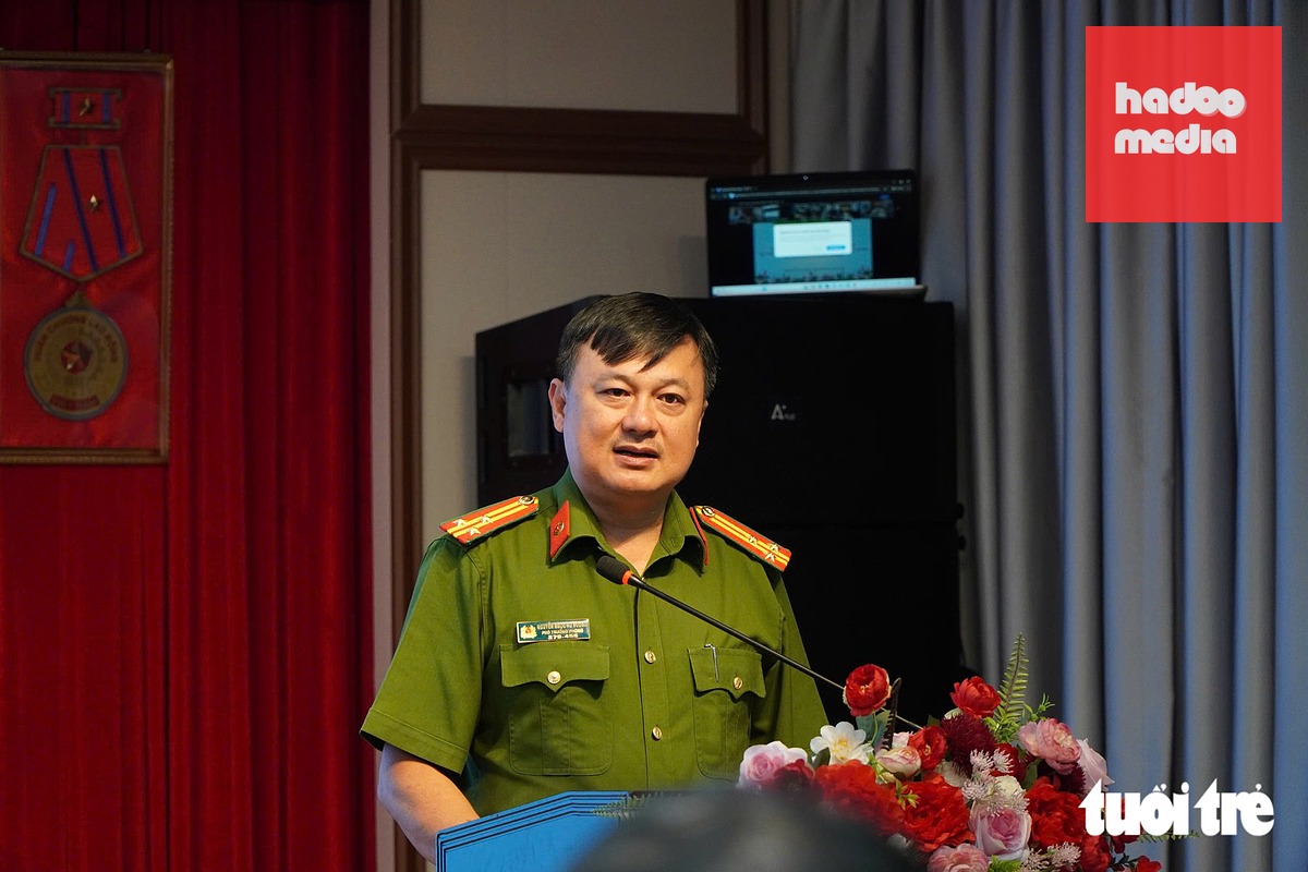 Thượng tá Nguyễn Ngọc Vũ Vương, Phó trưởng phòng Phòng Cảnh sát quản lý hành chính về trật tự xã hội (PC06), sẽ sát cánh cùng Sở Nông nghiệp và Môi trường TP.HCM để chiến dịch thắng lợi - Ảnh: ÁI NHÂN