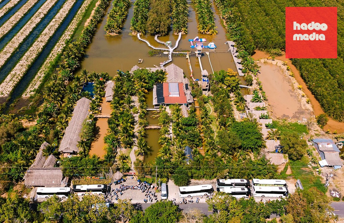 Khu du lịch Cà Mau Eco của chị Trang ở xã Đá Bạc. Ảnh: An Minh