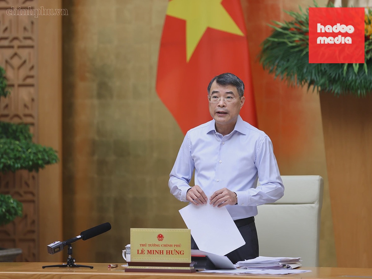 Thủ tướng Lê Minh Hưng phát biểu tại phiên họp Chính phủ, ngày 3/9. Ảnh: VGP