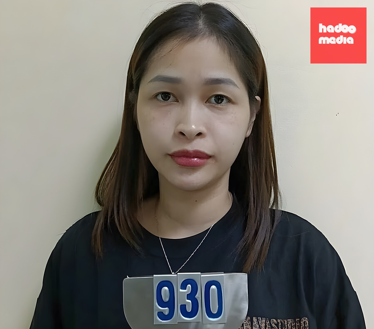 Nguyễn Thị Thanh Tâm lúc bị bắt. Ảnh: Công an cung cấp