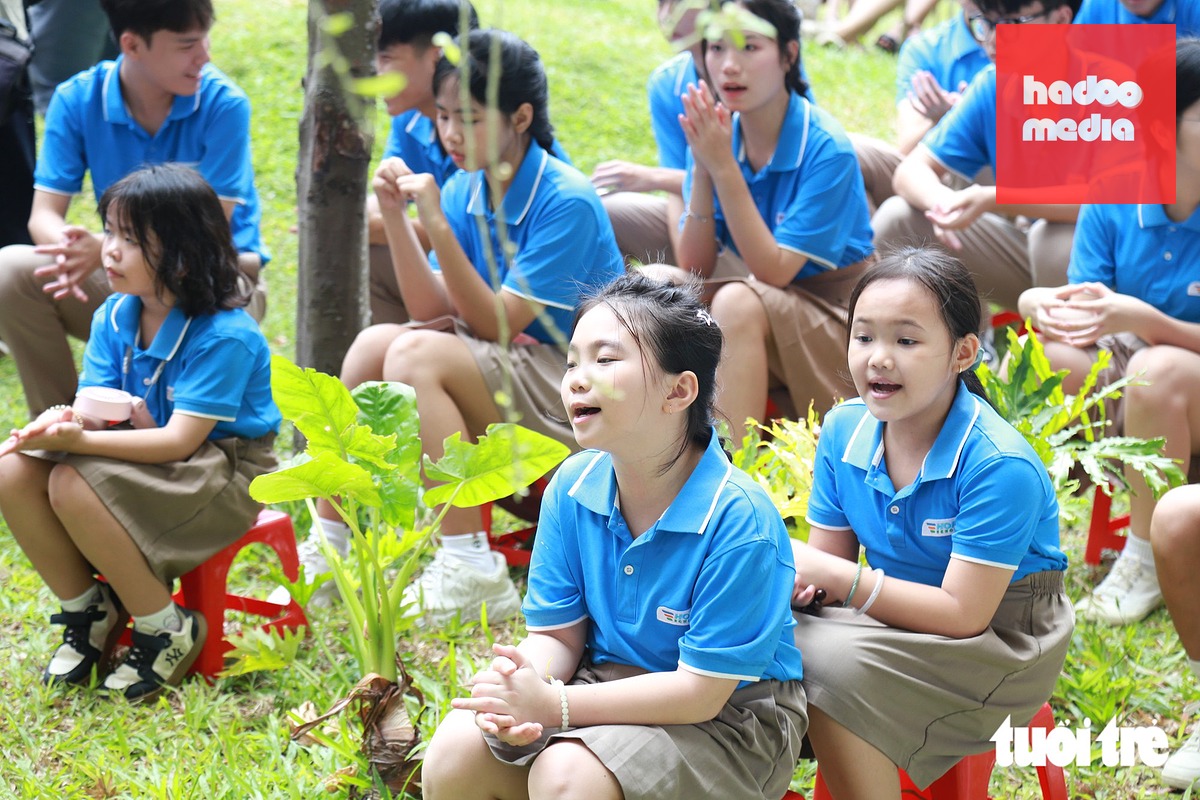 Những khúc hát cất vang ngày khai giảng - Ảnh: CHÂU SA