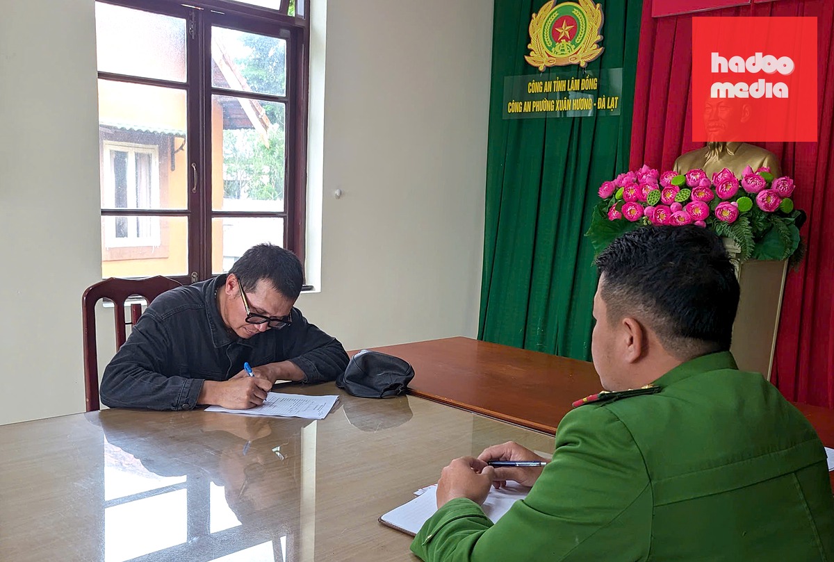 Xử phạt người đàn ông đánh chó dã man ở Đà Lạt - Ảnh: P.N.
