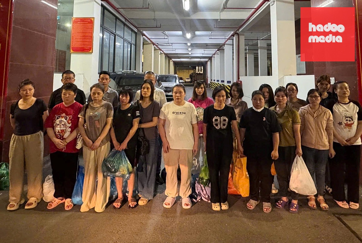 Cơ quan Cảnh sát điều tra Công an thành phố Hải Phòng khởi tố 19 bị can về các tội danh cưỡng đoạt tài sản, trốn thuế - Ảnh: Công an Hải Phòng