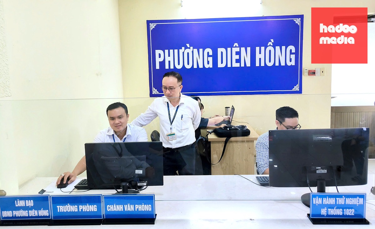 Trung tâm hành chính công phường Diên Hồng, TP.HCM - Ảnh: CHÂU TUẤN