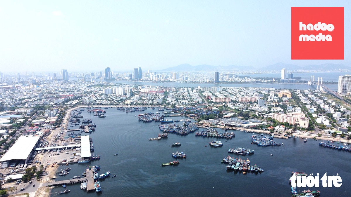 Cảng cá Thọ Quang là cảng cá quy mô lớn của miền Trung - Ảnh: ĐOÀN CƯỜNG