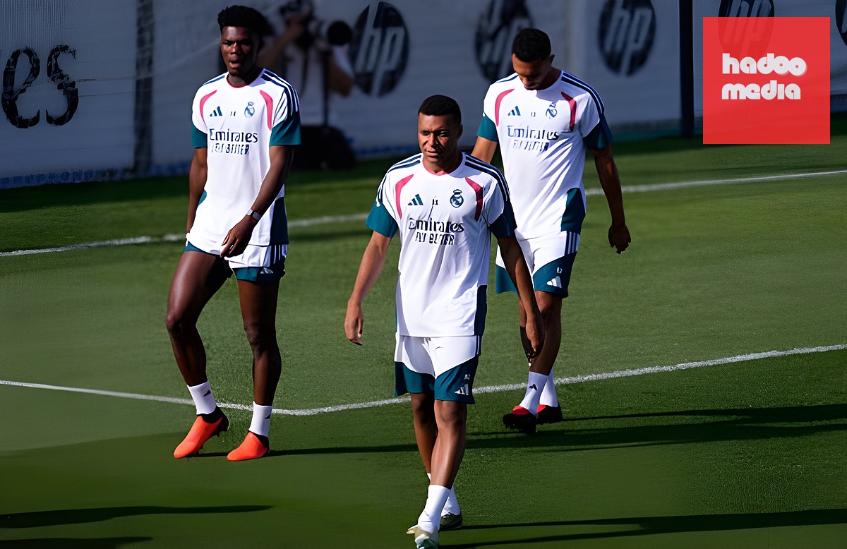 Real luyện tập chuẩn bị cho cuộc đối đầu Inter. Ảnh: Dennis Agyeman/Europa Press via Getty Images.