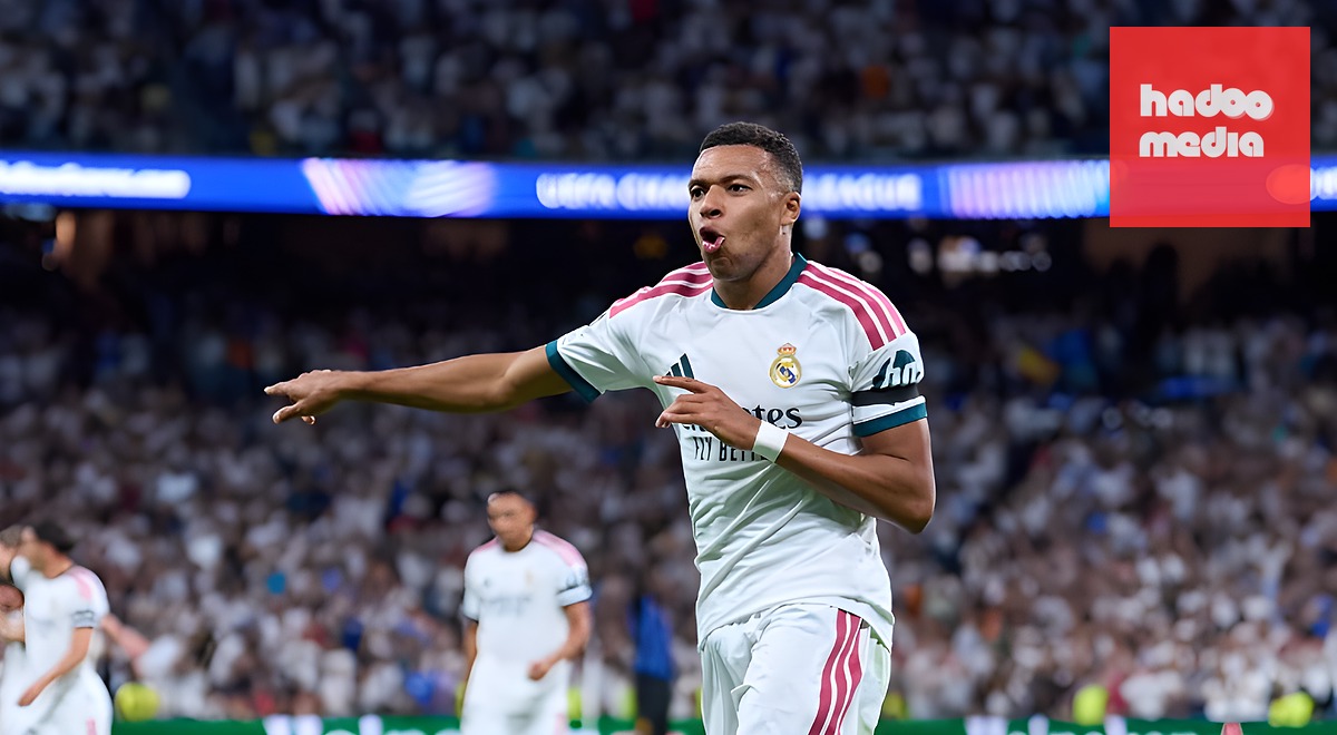 Mbappe ghi bàn cho Real Madrid. Ảnh: Mateo Villalba/Getty Images.