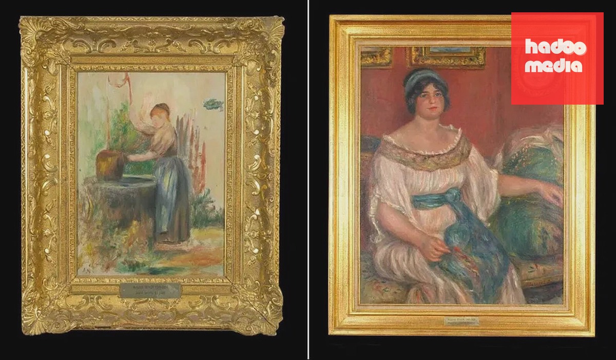 Hai bức tranh bị trộm vẫn chưa được tìm thấy của Bảo tàng Renoir. Ảnh: Museum Renoir