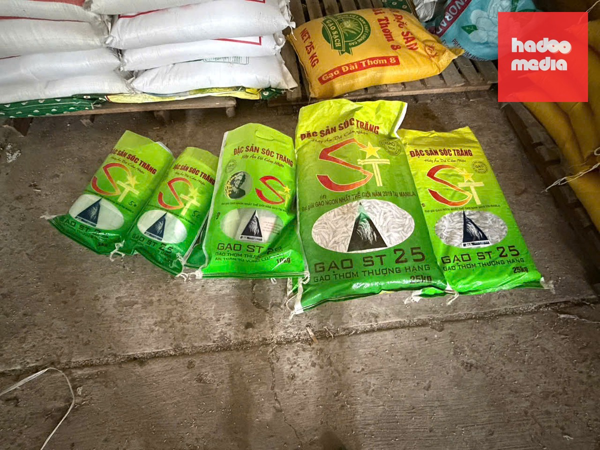 Gạo giả ST25 được phát hiện ở An Giang - Ảnh: CACC