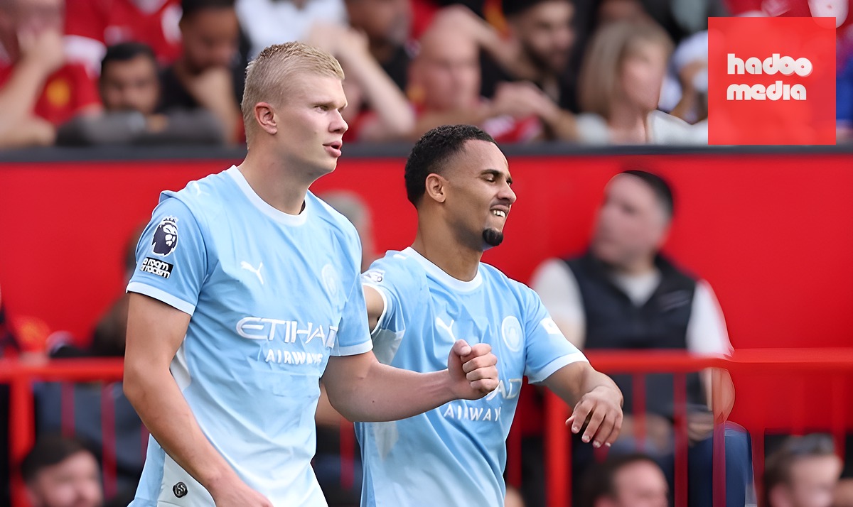 Haaland ghi bàn thắng duy nhất cho Man City. Ảnh: EPA.