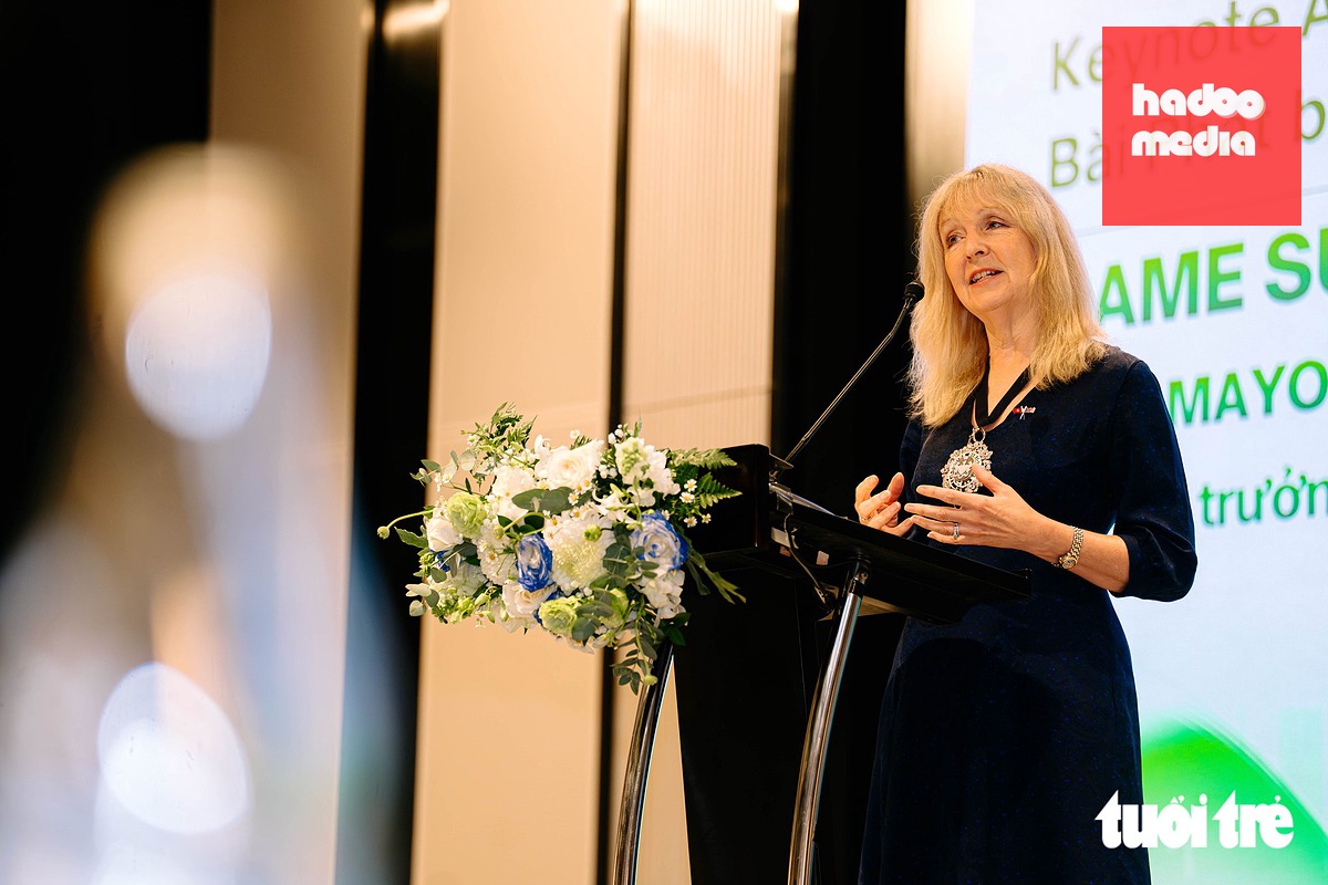Bà Dame Susan Langley, Thị trưởng Khu tài chính London - Ảnh: THANH HIỆP