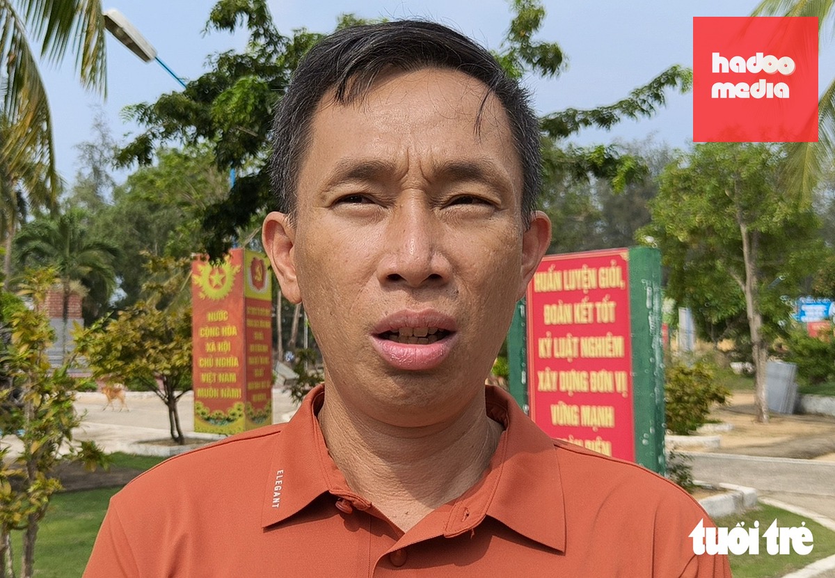 Vị thuyền trưởng anh hùng Nguyễn Văn Hữu (40 tuổi), trú phường Hoài Nhơn, tỉnh Gia Lai - Ảnh: TẤN LỰC