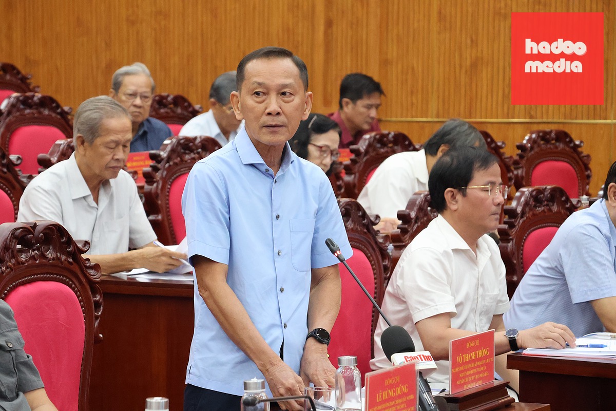 Ông Võ Thành Thống, nguyên Chủ tịch UBND thành phố Cần Thơ, cho rằng quy hoạch cấp tỉnh phải bảo đảm phù hợp với quy hoạch quốc gia và quy hoạch vùng - Ảnh: CA LINH