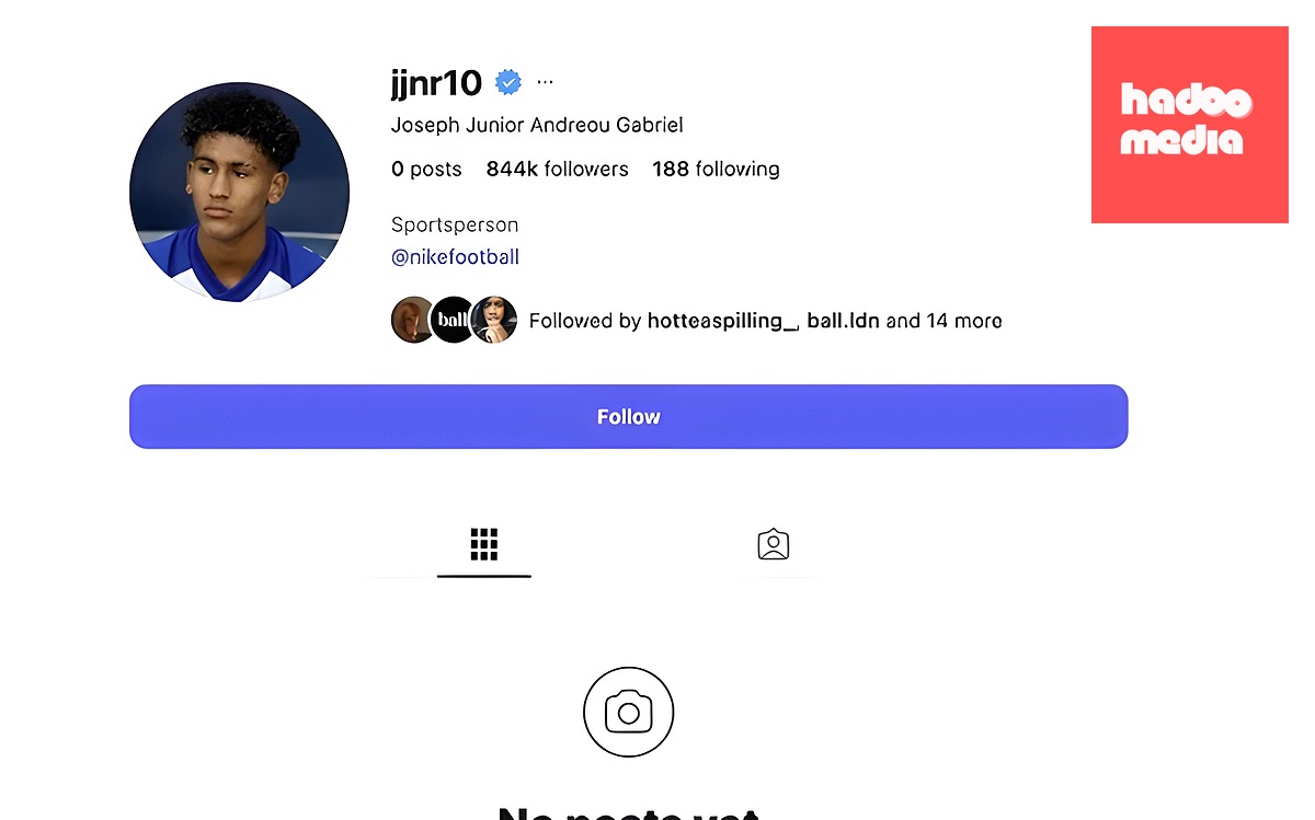 Gabriel không còn để thông tin về MU. Ảnh: Instagram/@jjnr10.