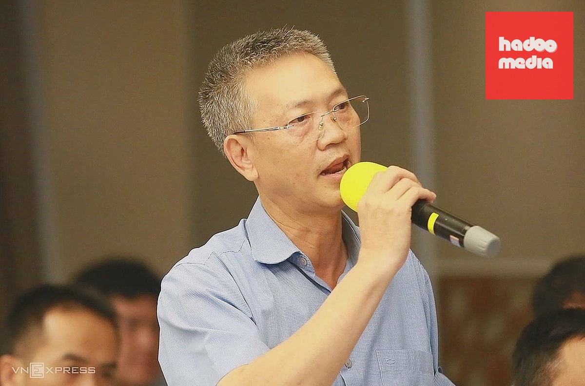 PGS. TS Nguyễn Phú Quỳnh, Viện phó Khoa học Thủy lợi miền Nam, phát biểu tại hội thảo, Ảnh: Giang Anh