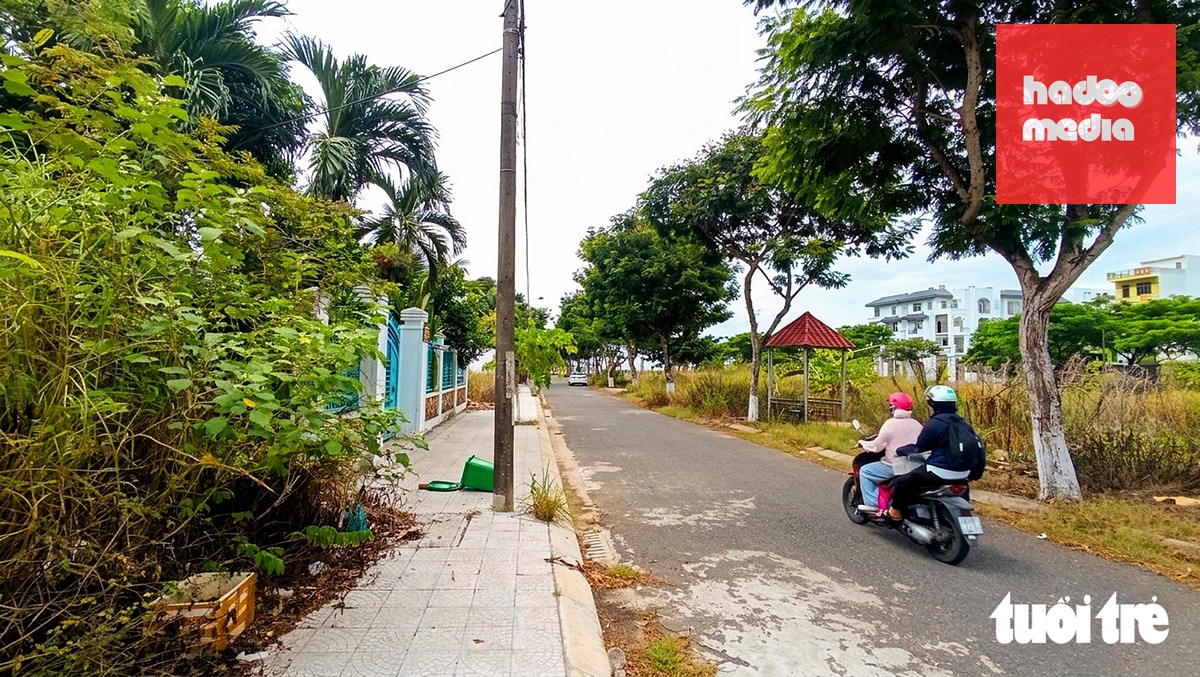 Đường Lương Hữu Khánh (Đà Nẵng) - nơi có ngôi nhà liên quan sự việc - Ảnh: ĐOÀN CƯỜNG