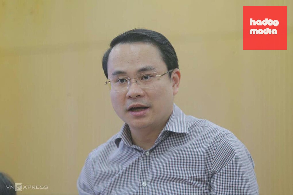 Ông Ngô Mạnh Hà nói về nguy cơ thiếu nước, sáng 16/9. Ảnh: Gia Chính