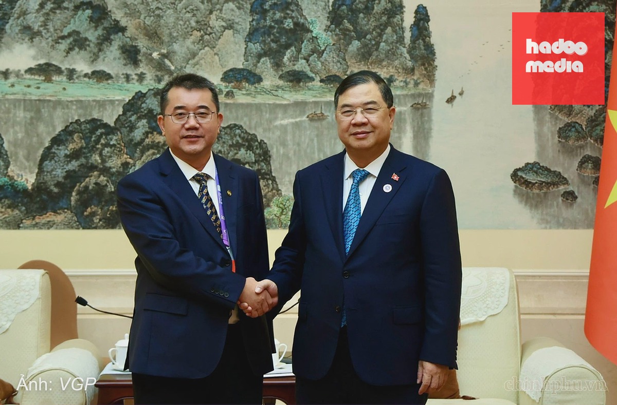Phó thủ tướng Thường trực Phạm Gia Túc tiếp ông Zhang Deliang, Phó tổng giám đốc Tập đoàn Xây dựng Năng lượng Trung Quốc (CEEC). Ảnh: VGP