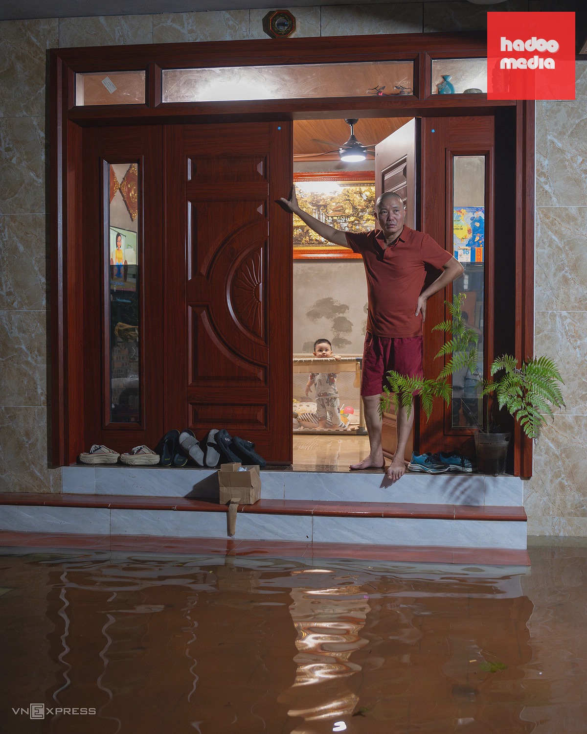 Khu dân cư Thủ đô ngập nước kéo dài 3 ngày, sinh hoạt đảo lộn