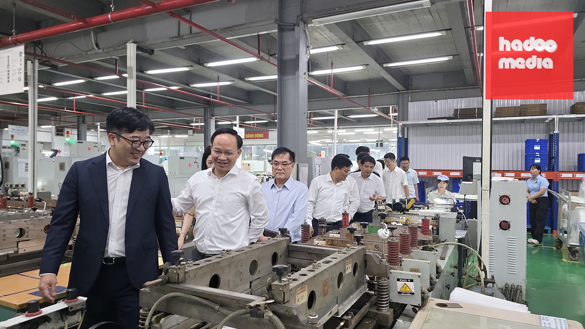 Doanh nghiệp đang có sự kết nối với doanh nghiệp nội địa thông qua các dự án đồng hành cùng công nghiệp hỗ trợ - Ảnh: SS
