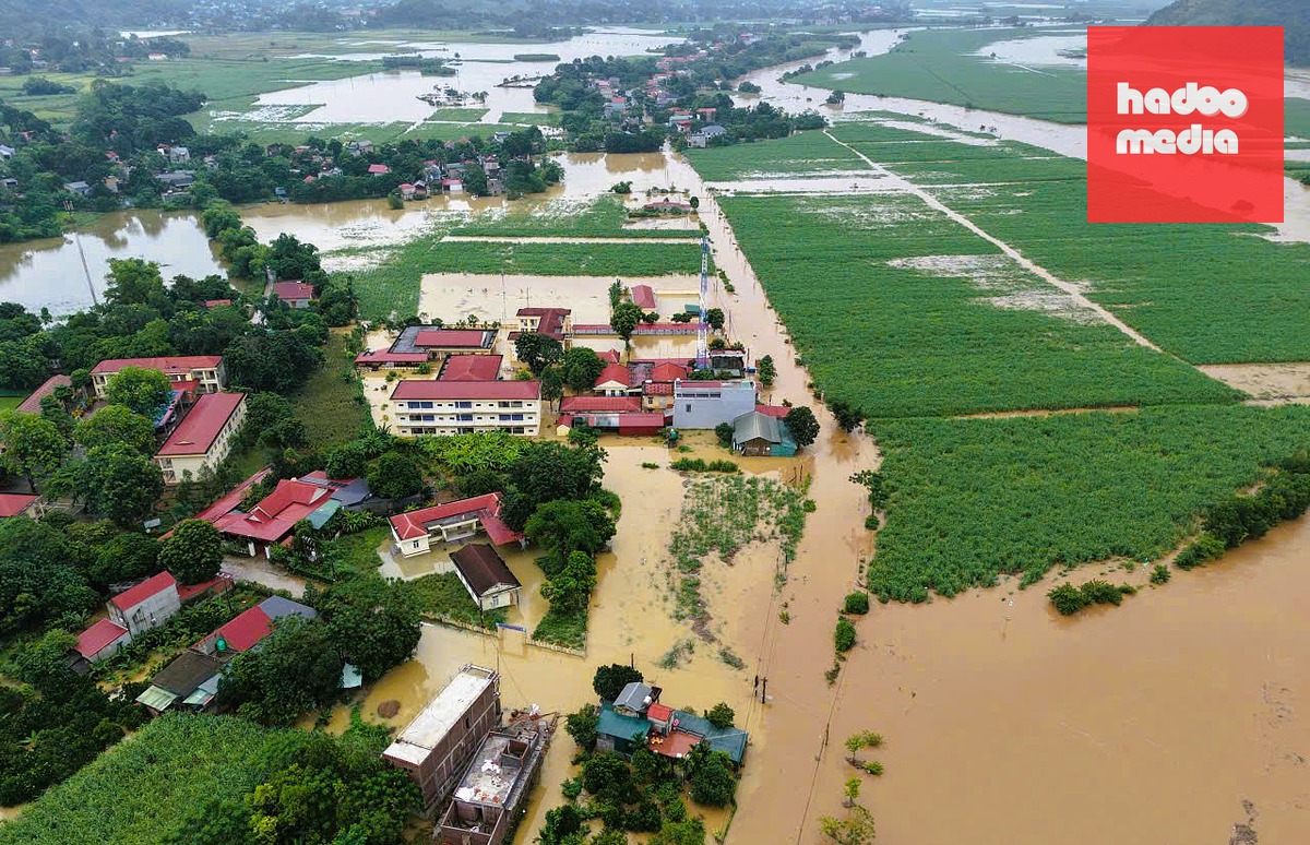 3 người chết, hơn 16.000 nhà dân Hà Nội, Ninh Bình, Thanh Hóa, Phú Thọ ngập trong lũ - Ảnh 3.